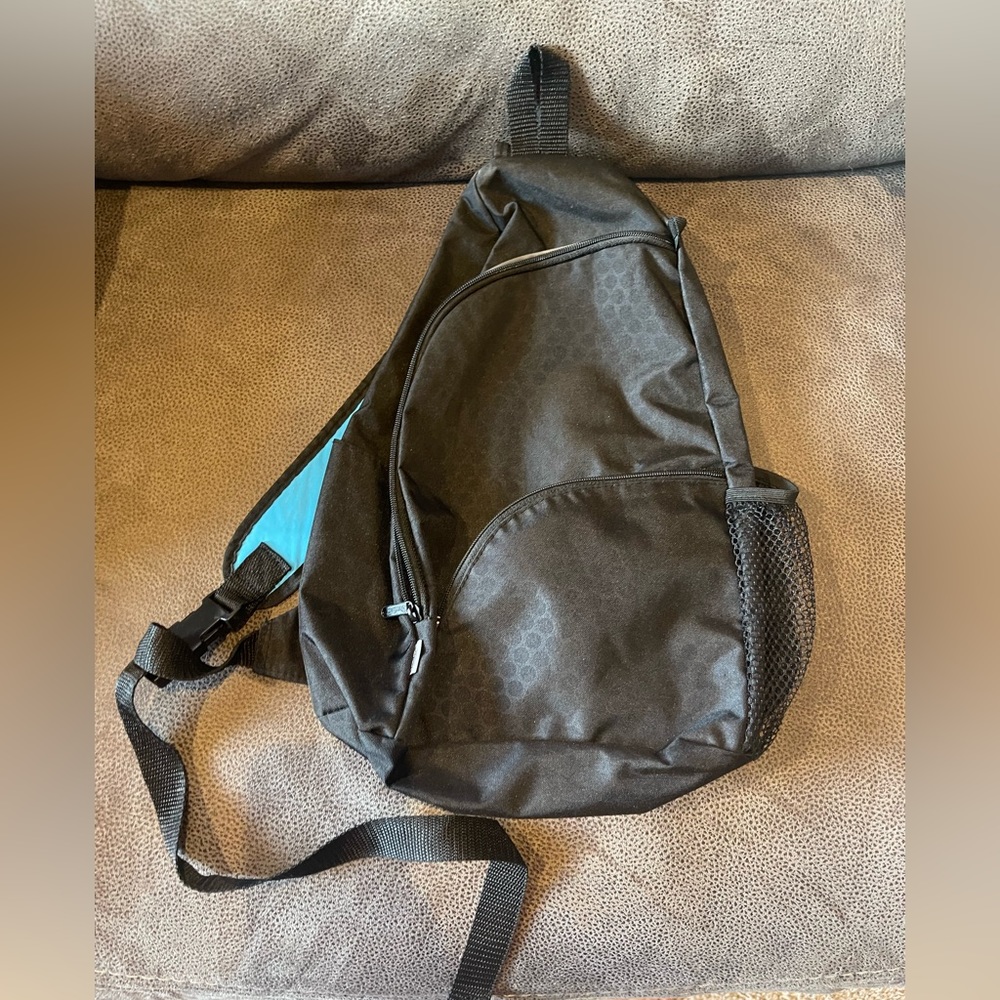 Similac Over The Shoulder Adjustable One Strap Sling Bag Black Diaper Backpack